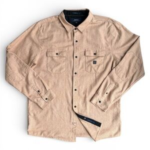 Roark Flannel Snap Button Shirt Nordsman Size Large Long Sleeve Lightweight